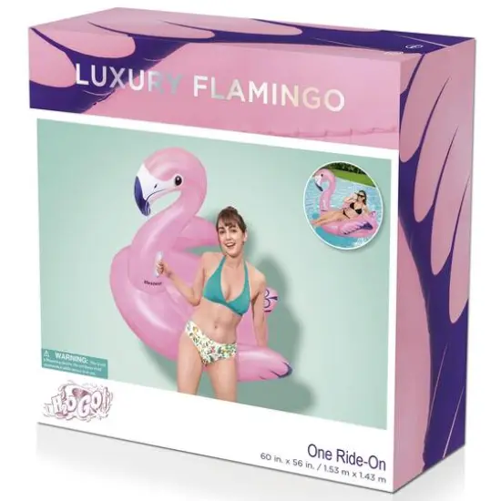 Bestway H2OGO! 5ft. Luxury Flamingo Ride-On Pool Float {3}