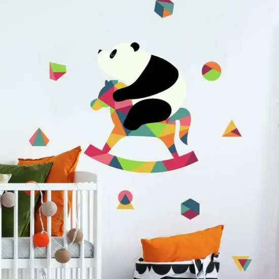 RoomMates Andy Westface Panda Nursery Peel & Stick Giant Wall Decals {3}