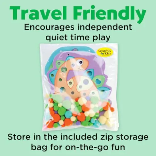 Creativity for Kids&reg; Dinosaurs Pom Pom Pictures Kit {8}