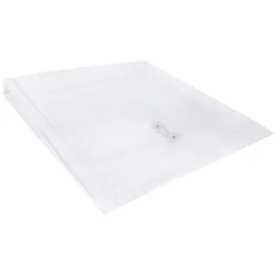 JAM Paper Large Clear Square Plastic Envelopes with Button & String Tie Closure, 12ct. {5}
