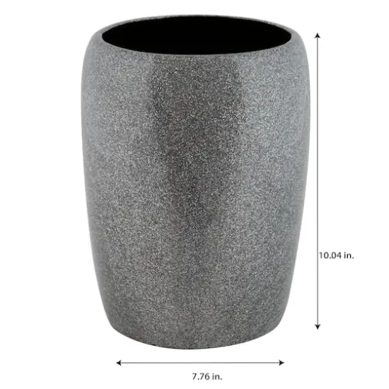 Elle D&eacute;cor Eclat Gray Glitter Waste Bin {3}