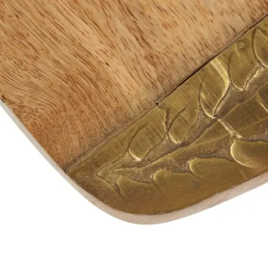 18" Brown Wood Natural Decorative Cutting Board {4}