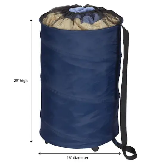 Household Essentials Rolling Pop Up Hamper {4}