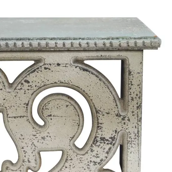 White Wood Farmhouse Wall Shelf, 10" x 48" x 8" {4}