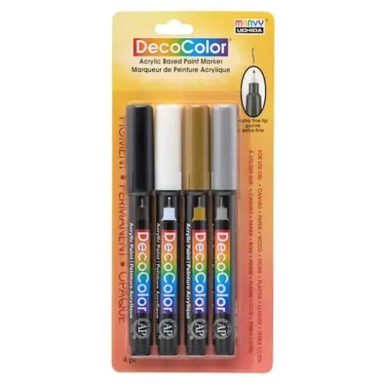 DecoColor&reg; Extra Fine Tip Acrylic Paint Marker Set {5}