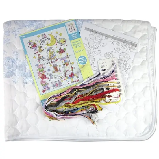 Design Works&trade; Nursery Rhymes Stamped Quilt Cross Stitch Kit {3}