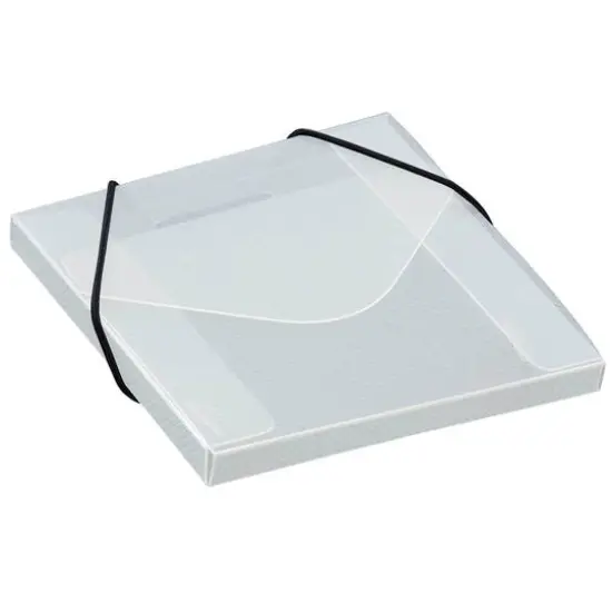 JAM Paper Clear CD Size Plastic Portfolio {3}