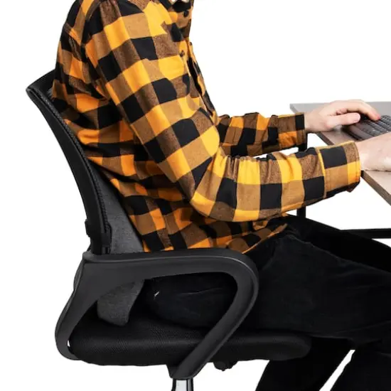 Mind Reader Teal & Black Ergonomic Back Cushion {8}