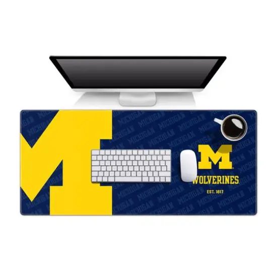 College Football Logo Series Desk Pad Michigan Wolverines {1}
