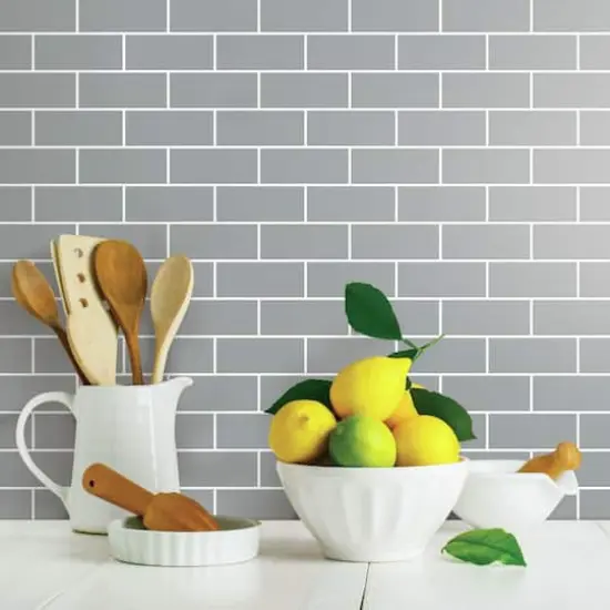 RoomMates Gray Subway Peel & Stick Backsplash StickTiles&reg; {4}