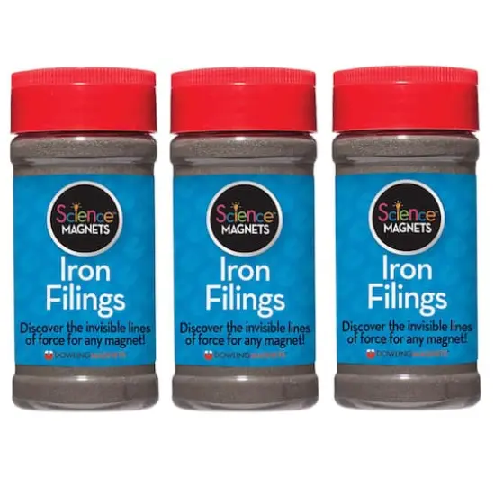 Dowling Magnets&reg; Iron Filings, 3 Jars of 12oz. {1}