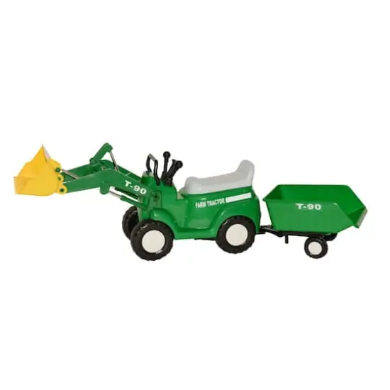 Skyteam Farm Tractor with Big Scoop & Trailer Ride-On {1}