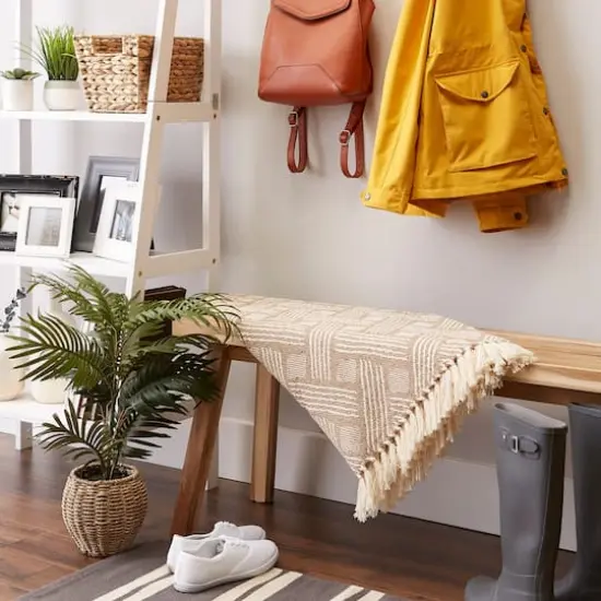 DII&reg; Stone Basket Weave Woven Throw {6}