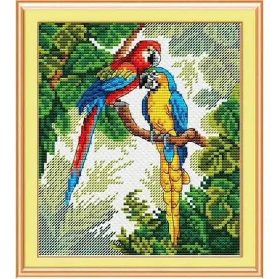 MP Studia Parrots Cross Stitch Kit {1}