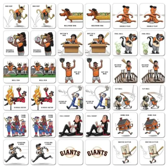 Major League Baseball Licensed Memory Match Game San Francisco Giants {4}