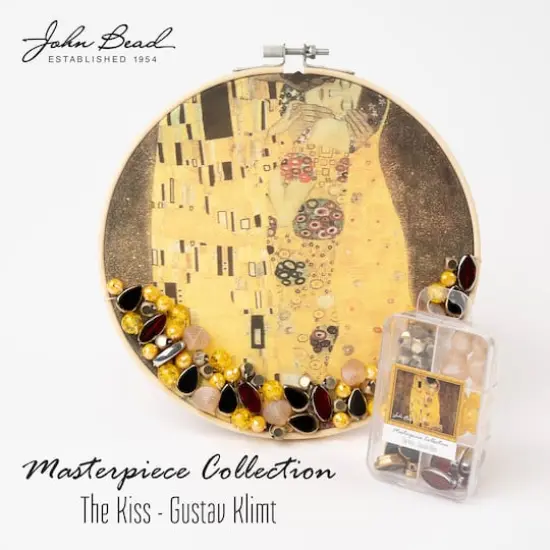 John Bead Masterpiece Collection Glass Bead Box Mix The Kiss/Gustav Klimt {5}