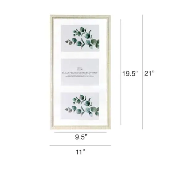 10" x 20" White Wooden Alexandria Float Frame by Studio D&eacute;cor&reg; {7}