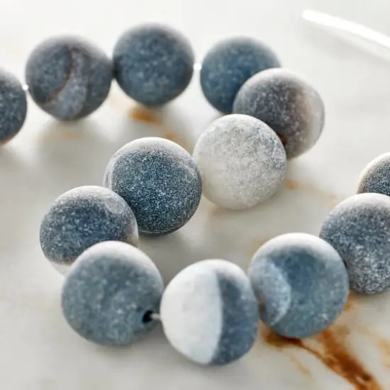 Gray Agate Round Beads, 12mm by Bead Landing&trade; {3}