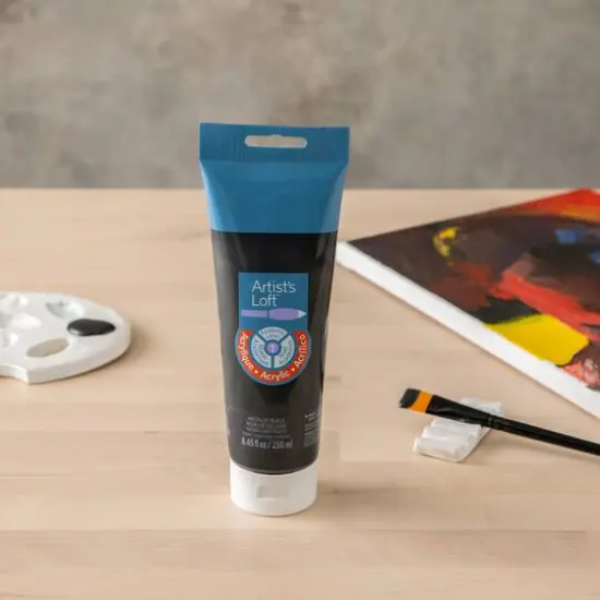 Acrylic Paint by Artist's Loft&trade;, 8.5oz. Metallic Black {3}