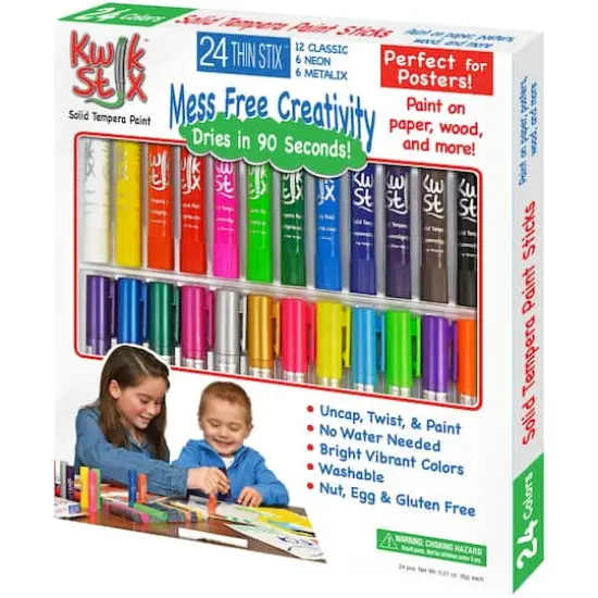 Kwik Stix&trade; Thin Stix&trade; 24 Color Tempera Paint Set {3}