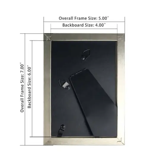 Simply Essentials&trade; Silver Foil Frame with Mat by Studio D&eacute;cor&reg; {5}