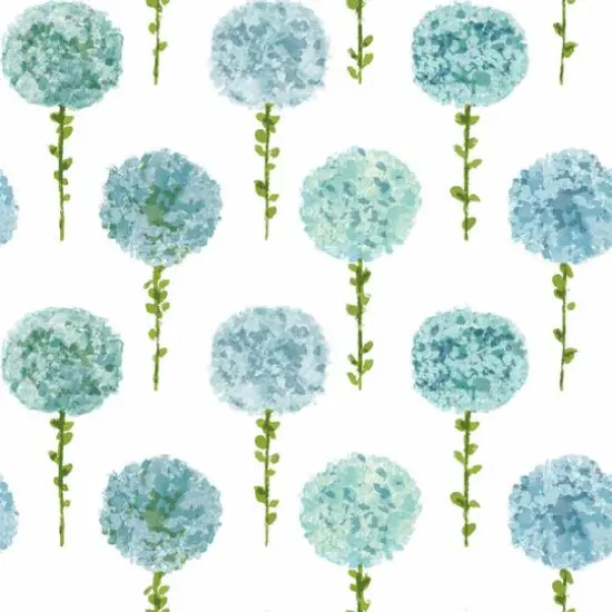 RoomMates Mum Floral Peel & Stick Wallpaper Blue {1}