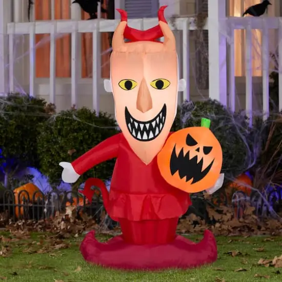 4ft. Airblown® Inflatable Halloween Lock with Jack-o'-Lantern {3}