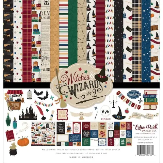 Echo Park&trade; Paper Co. Witches & Wizards No. 2 Collection Kit, 12" x 12" {1}