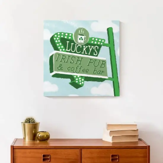 Lucky's Irish Pub & Coffee Bar Canvas Wall Art {3}