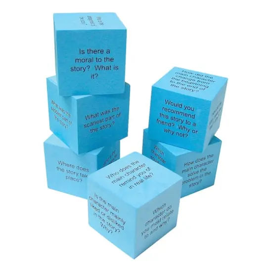 Teacher Created Resources Foam Reading Comprehension Cubes, 6ct. {1}