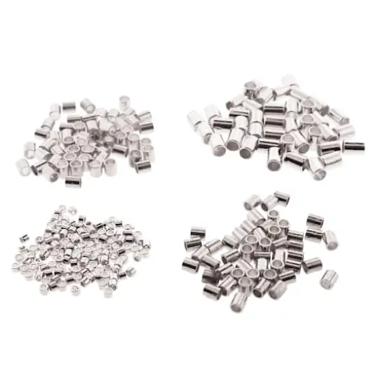 The Beadsmith&reg; Silver Plated Crimp Tubes, 600ct. {1}