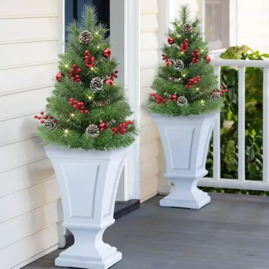 30" Pre-Lit LED Urn Filler with Battery-Operated Timer, 2ct. {4}