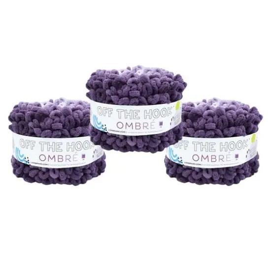 3 Pack Lion Brand&reg; Off the Hook&trade; Ombre Yarn Crushed Velvet {1}