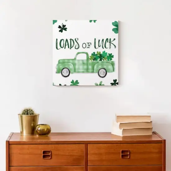 Loads Of Luck Truck 12" x 12" Canvas Wall Art {5}