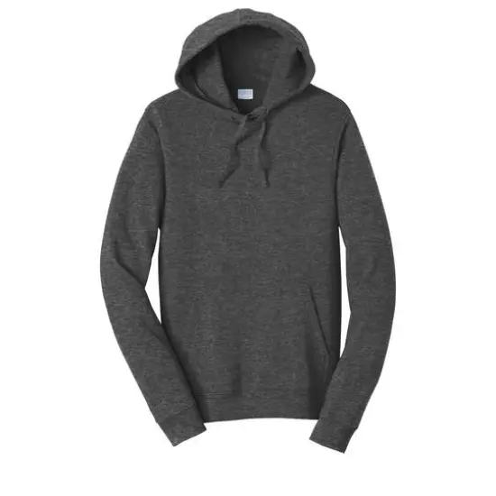 Port & Company&reg; Fan Favorite&trade; Fleece Pullover Hooded Sweatshirt Dark Heather Grey {1}