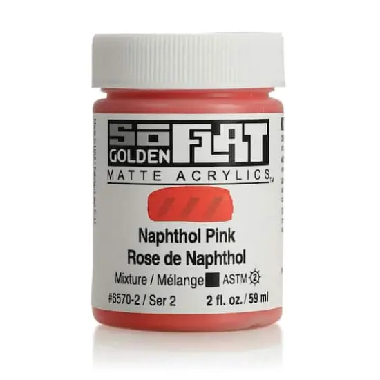 Golden&reg; 2oz. SoFlat Matte Acrylic Paint Naphthol Pink {1}