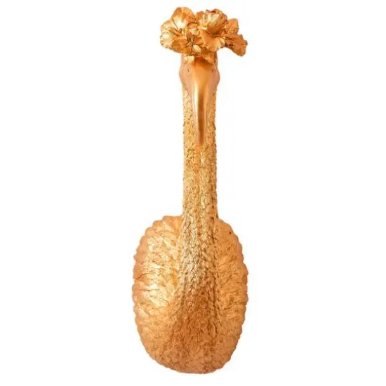 American Art Decor Tipsy Resin Gold Bird Head Wall Decor - 14.75" x 4.75" x 6.75" {6}