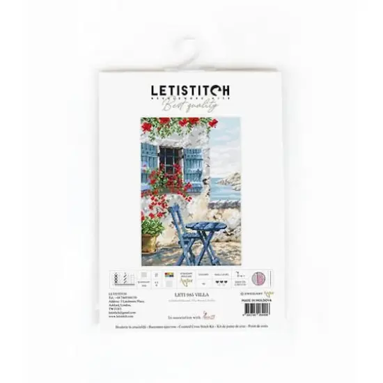 LetiStitch Counted Cross Stitch Kit Villa {3}