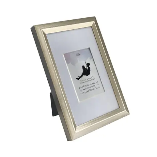 Simply Essentials&trade; Silver Foil Frame with Mat by Studio D&eacute;cor&reg; {4}