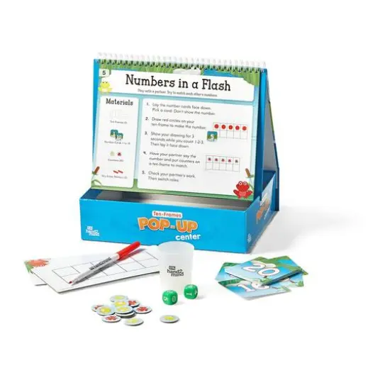 hand2mind&reg; Ten Frame Pop-Up Center Math Games {4}