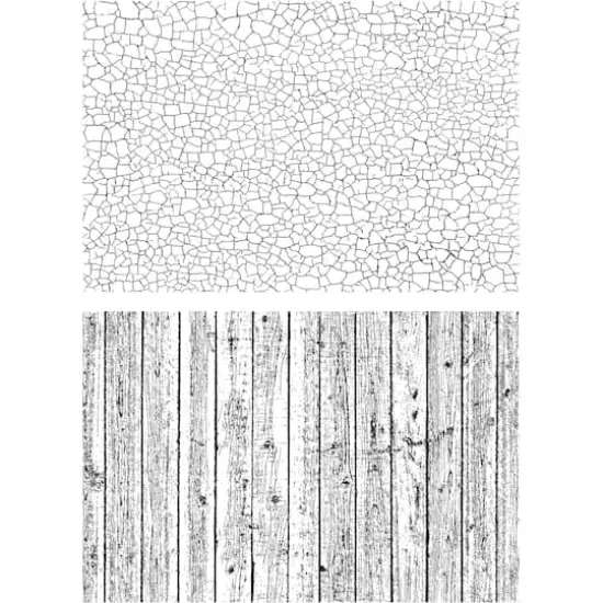 Stampers Anonymous Tim Holtz&reg; Craze & Planks Cling Stamps {3}