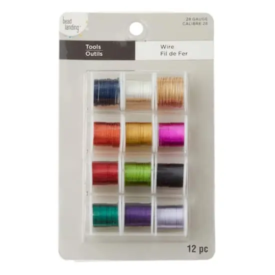 Bead Landing&trade; Silver Plated Copper Wire, 28 Gauge, 12 Pack {4}