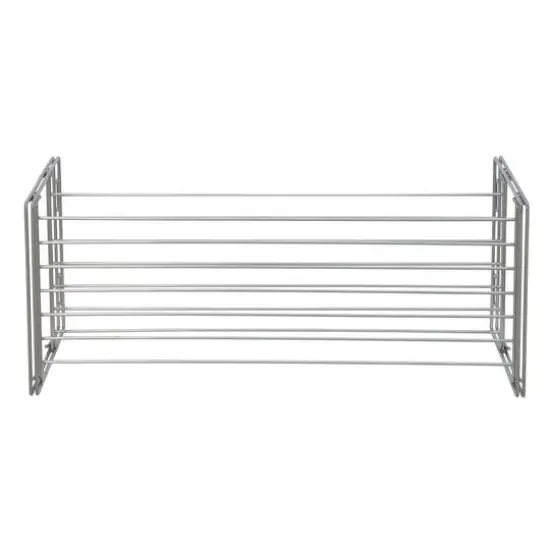 Household Essentials Stackable 2-Tier Metal Shoe Rack {7}