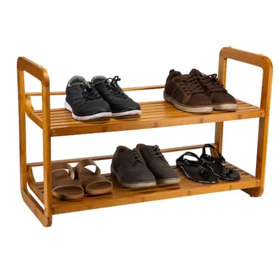 Organize It All Lohas Collection 2 Tier Stackable Shoe Rack {4}