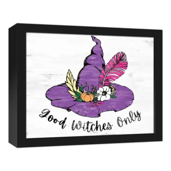Good Witches Only 15.73" x 12.73" Black Framed Canvas {3}