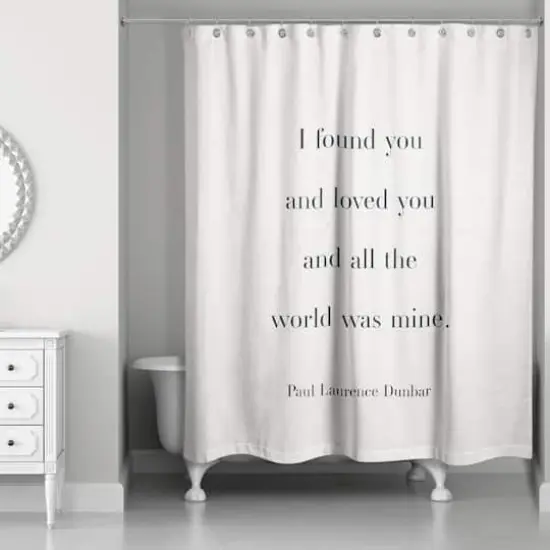 All the World Was Mine 71" x 74" Shower Curtain {1}
