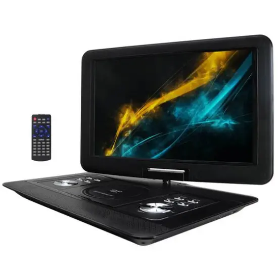Trexonic 15.4" Portable DVD Player with Swivel LCD Screen {1}