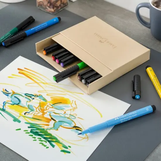 Faber-Castel Pitt Artist 12 Color Brush Pen Studio Set {4}