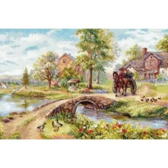 Alisa Sunday Walk Cross Stitch Kit {1}