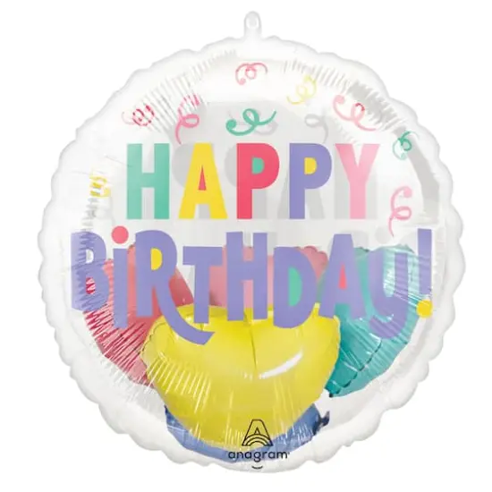 20" Pastel Confetti Birthday Insider Balloon {1}